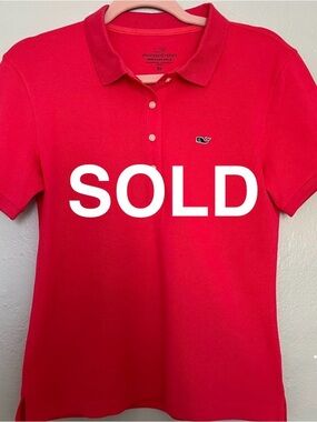 Vineyard Vines Hot Pink Button Down Polo Shirt